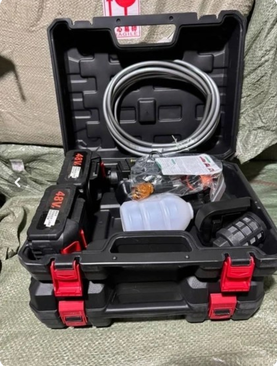 کارواش و سم پاش شارژی دوباتری (car wash) 48v